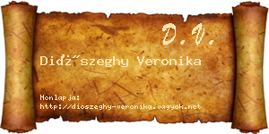 Diószeghy Veronika névjegykártya