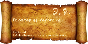 Diószeghy Veronika névjegykártya